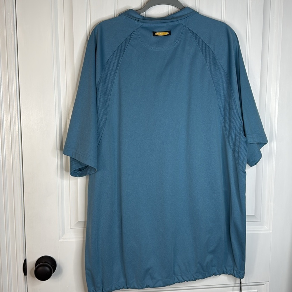 Greg Norman 1/4 Zip Callaway Pullover XL Teal Golf Outdoor Performance Mens - Picture 9 of 10